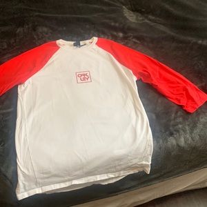 Vintage Oakley baseball 3/4 sleeve shirt